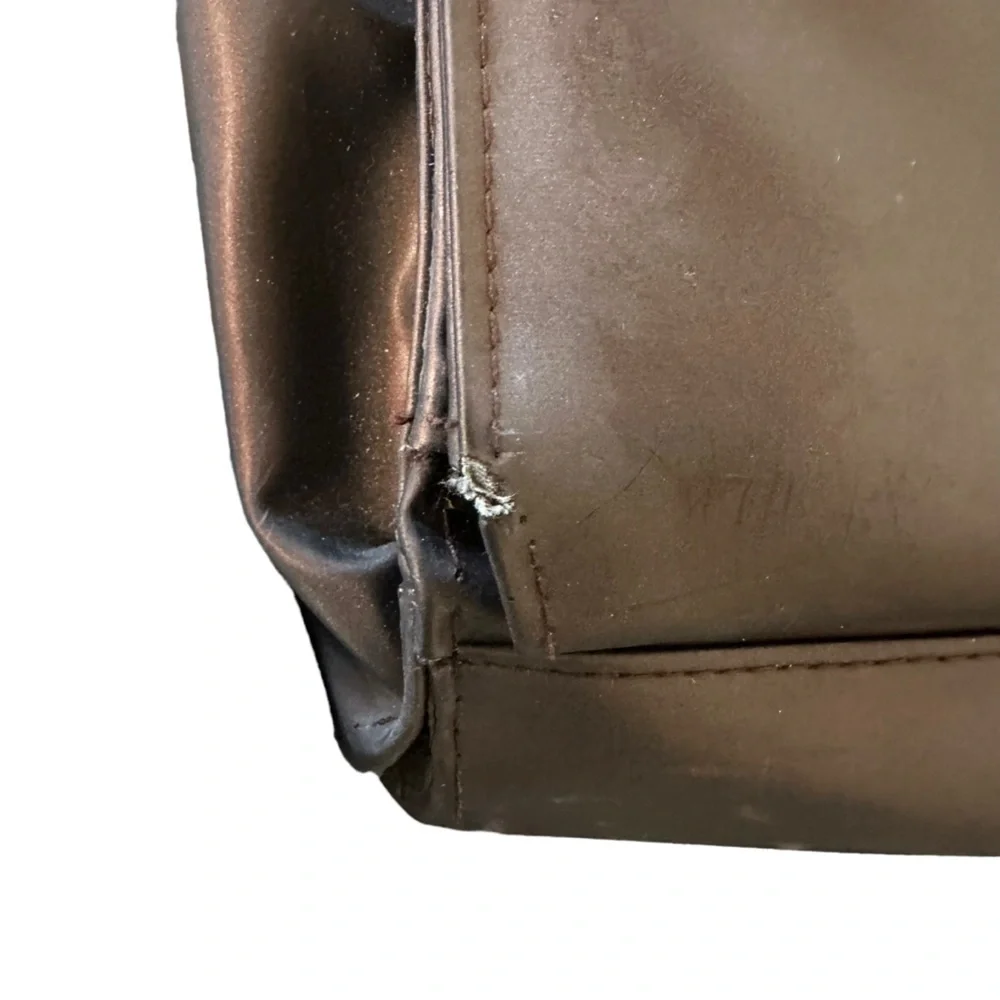 Chocolate Brown tote can be use as diaper bag or lap top bag